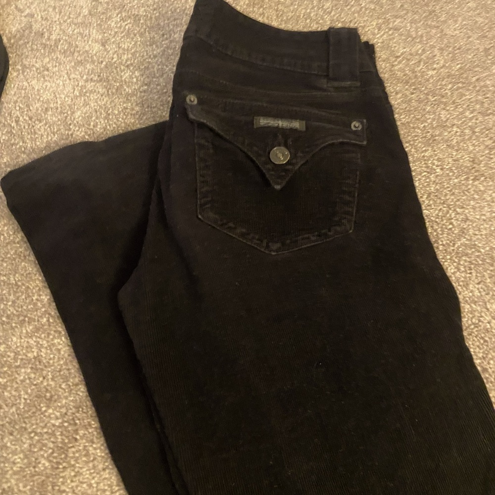 Hudson Jeans bootcut black corduroy pants